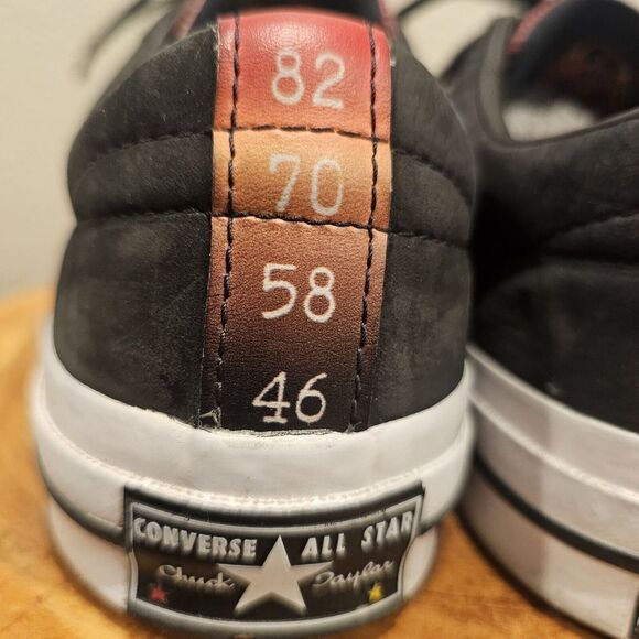 Converse One Star Ox‎ YOD Black/Enamel Red/Orange Ray 160339C Women 8.5 Men 6.5 - Picture 8 of 16